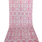 Pink and Cream Tribal Wool Kilim Decor for Home Office & Bedroom, Rug for Girls Bedroom or Boho Living Room view 6