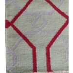 Handwoven Geometric Wool Area Rug for Living Room, Bedroom, Hallway Area Rug view 4