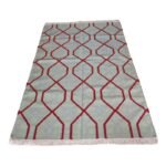 Handwoven Geometric Wool Area Rug for Living Room, Bedroom, Hallway Area Rug view 3