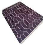 Modern Kilim Geometric Wool Flatweave Rug, Home And Living Room, Bedroom, Hallway Rug view 5