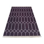 Modern Kilim Geometric Wool Flatweave Rug, Home And Living Room, Bedroom, Hallway Rug view 3