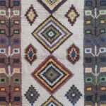 Handmade Moroccan Wool Area Rug, Azilal Style Tribal Diamond Carpet for Living Room & Bedroom view 3
