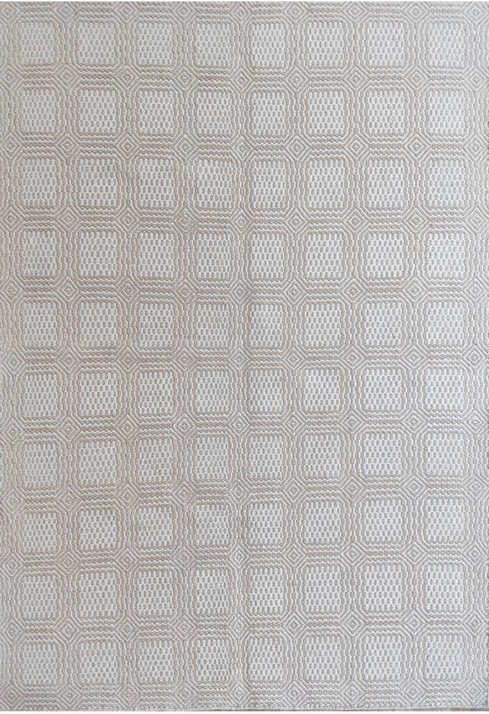 Neutral Beige Handloom Rug | Cream Cotton Wool Flatweave | Minimalist Geometric Area Rug | Textured Woven Floor Mat | Custom Size