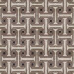 Hand Braided Trellis Jute Rug, Transitional Geometric Area Rug, Mid-Century Modern Room Decor, Natural Fiber Labyrinth Carpet view 7