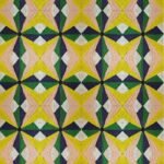 8×10 Hand Braided Jute Rug | Colorful Geometric Area Rug | Bohemian Starburst Accent Rug | Eco-Friendly Bright Room Decor view 1