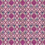 8×10 Hand Braided Jute Rug | Pink Diamond Geometric Area Rug | Woven Tribal Pattern Carpet | Natural Fiber Colorful Accent Rug view 1