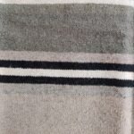 Sage Green Striped Wool Area Rug, Rectangular Cotton Rug for Living Room, Modern Farmhouse Bedroom Decor view 4