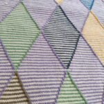 Multicolor Geometric Diamond Area Rug – Cotton Wool Blend Boho Rug for Living Room, Cozy Cotton Wool Blend Geometric Rug view 7