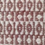 Dusty Rose Geometric Handloom Rug | Mauve Cotton Wool Flatweave | Boho Earthy Living Room Carpet | Handwoven Kilim Mat | Custom Size view 6