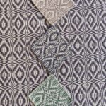 Cotton Wool Handloom Rug | Geometric Diamond Flatweave Carpet | Boho Living Room Area Rug | Kilim Style Woven Mat | Custom Size view 3