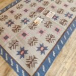 Modern Boho Kilim Wool Rug, Colorful Geometric Rectangular Area Rug for Bedroom and Office view 5