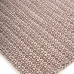 Dusty Rose Geometric Handloom Rug | Mauve Cotton Wool Flatweave | Boho Earthy Living Room Carpet | Handwoven Kilim Mat | Custom Size view 11