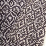 Cotton Wool Handloom Rug | Geometric Diamond Flatweave Carpet | Boho Living Room Area Rug | Kilim Style Woven Mat | Custom Size view 2