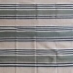 Sage Green Striped Wool Area Rug, Rectangular Cotton Rug for Living Room, Modern Farmhouse Bedroom Decor view 10