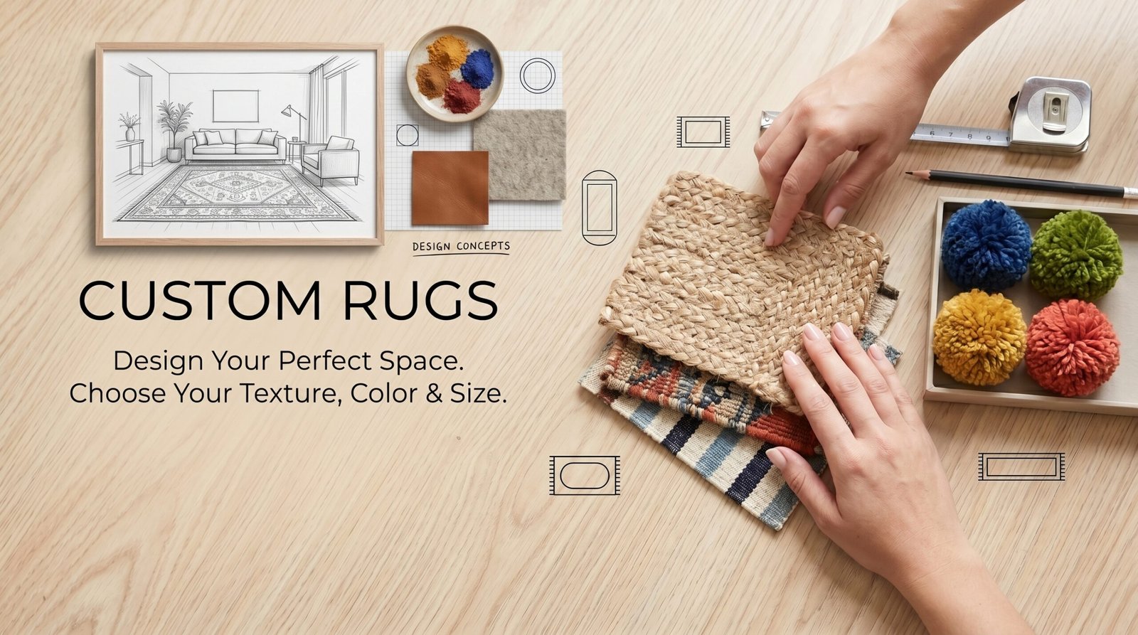 Custom rugs by Vimla International