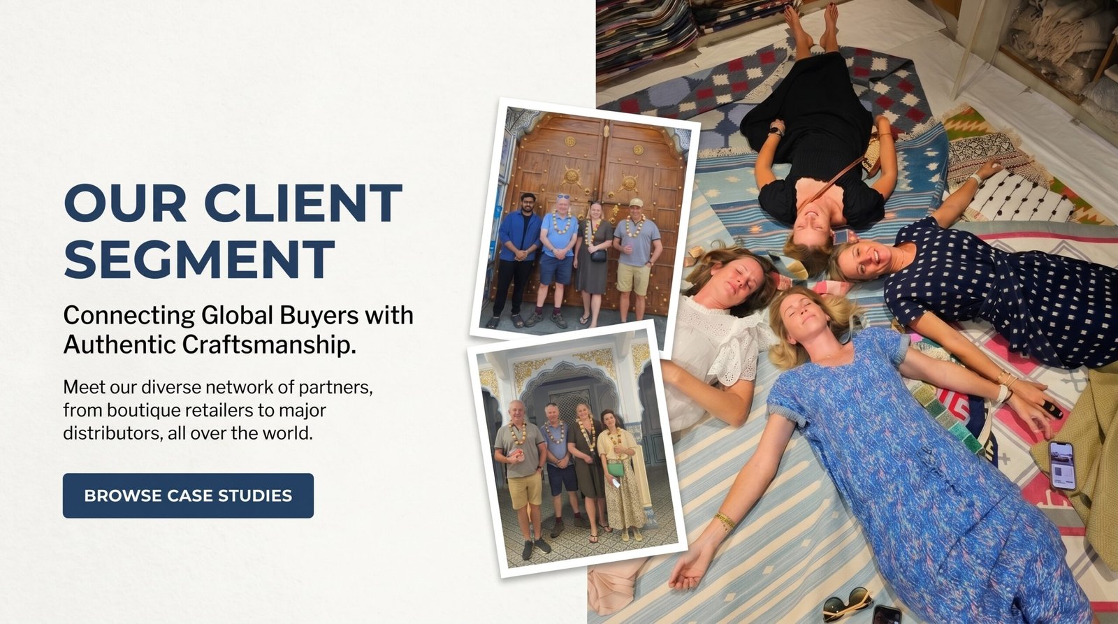 Vimla International client segment banner