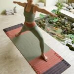 Organic Cotton Yoga Rug, Eco-Friendly Woven Meditation Mat, Natural Non-Toxic Workout Mat view 7