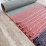 Organic Cotton Yoga Rug, Eco-Friendly Woven Meditation Mat, Natural Non-Toxic Workout Mat view 2