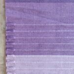 Handwoven Cotton Yoga Rug | Purple Gradient Eco-Friendly Workout Mat, Natural Non-Toxic Meditation Mat, Ashtanga Practice Rug view 8