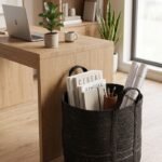lack Jute Laundry Basket with Handles | Large Woven Storage Hamper for Bathroom | Boho Decor Towel Basket | Eco-Friendly Rope Bin view 9