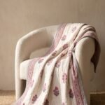 Indian Hand Block Print Floral Quilt | 100% Cotton Lightweight Summer Blanket | Pink Motif Boho Bedspread | Jaipuri Razai view 6