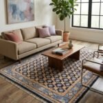 Handmade Oushak Area Rug | Elegant Wool Carpet for Modern Homes view 2