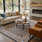 Handmade Oushak Area Rug | Elegant Wool Carpet for Modern Homes view 1