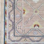 Authentic Oushak Wool Carpet | Handmade Persian-Style Rug view 4