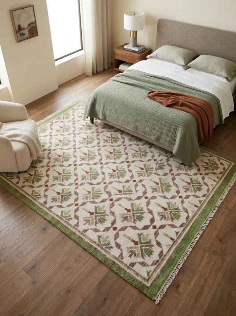 Handmade Wool Oushak Rug | Timeless Pattern for Luxury Homes