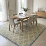 Traditional Oushak Wool Carpet | Handmade Indian Rug Craftsmanship (Copy) view 8