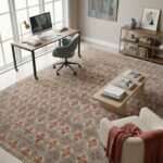 Traditional Oushak Wool Carpet | Handmade Indian Rug Craftsmanship view 5