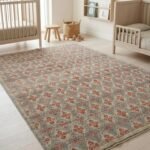 Traditional Oushak Wool Carpet | Handmade Indian Rug Craftsmanship view 7