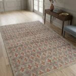 Traditional Oushak Wool Carpet | Handmade Indian Rug Craftsmanship view 9