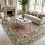 Handcrafted Oushak Wool Rug | Elegant Traditional Carpet Design view 10
