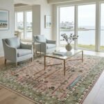 Handcrafted Oushak Wool Rug | Elegant Traditional Carpet Design view 1