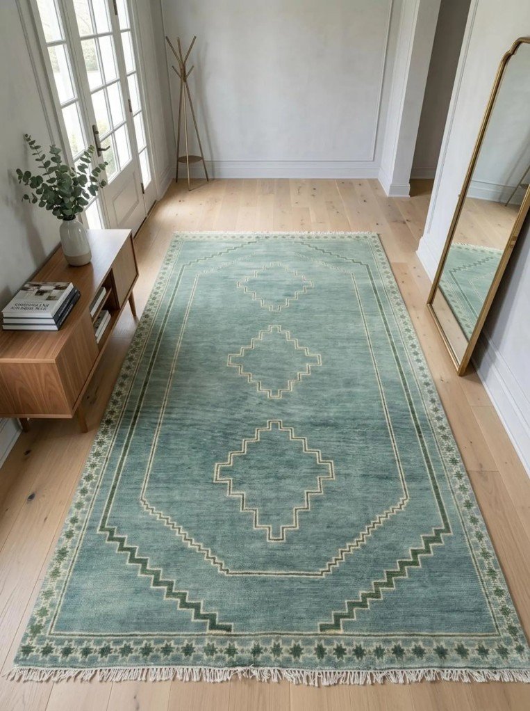 Handmade Oushak Wool Rug | Traditional Craft Meets Modern Luxury