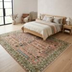 Handcrafted Oushak Wool Rug | Elegant Traditional Carpet Design view 7