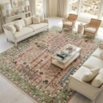Handcrafted Oushak Wool Rug | Elegant Traditional Carpet Design view 5