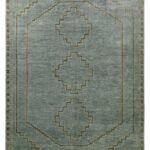 Vintage Style Wool Oushak Rug | Hand Knotted Carpet view 19