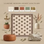 Modern Wool Moroccan Rug | Handwoven Geometric Design view 19