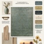 Vintage Style Wool Oushak Rug | Hand Knotted Carpet view 21