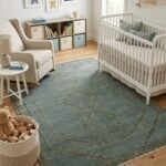 Vintage Style Wool Oushak Rug | Hand Knotted Carpet view 18