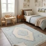 Oushak Floral Wool Carpet | Hand Knotted Handmade Rug view 19