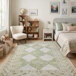 Handcrafted Wool Oushak Rug | Traditional Knotted Carpet view 20