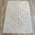 Handmade Moroccan Wool Carpet | Timeless Berber-Inspired Design view 26