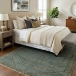 Vintage Style Wool Oushak Rug | Hand Knotted Carpet view 17