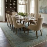 Vintage Style Wool Oushak Rug | Hand Knotted Carpet view 15
