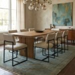 Vintage Style Wool Oushak Rug | Hand Knotted Carpet view 13