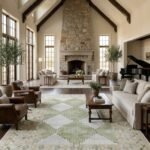 Handcrafted Wool Oushak Rug | Traditional Knotted Carpet view 14