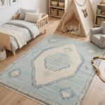 Oushak Floral Wool Carpet | Hand Knotted Handmade Rug view 16